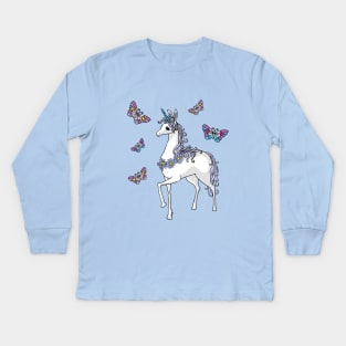 Cute Unicorn Kids Long Sleeve T-Shirt